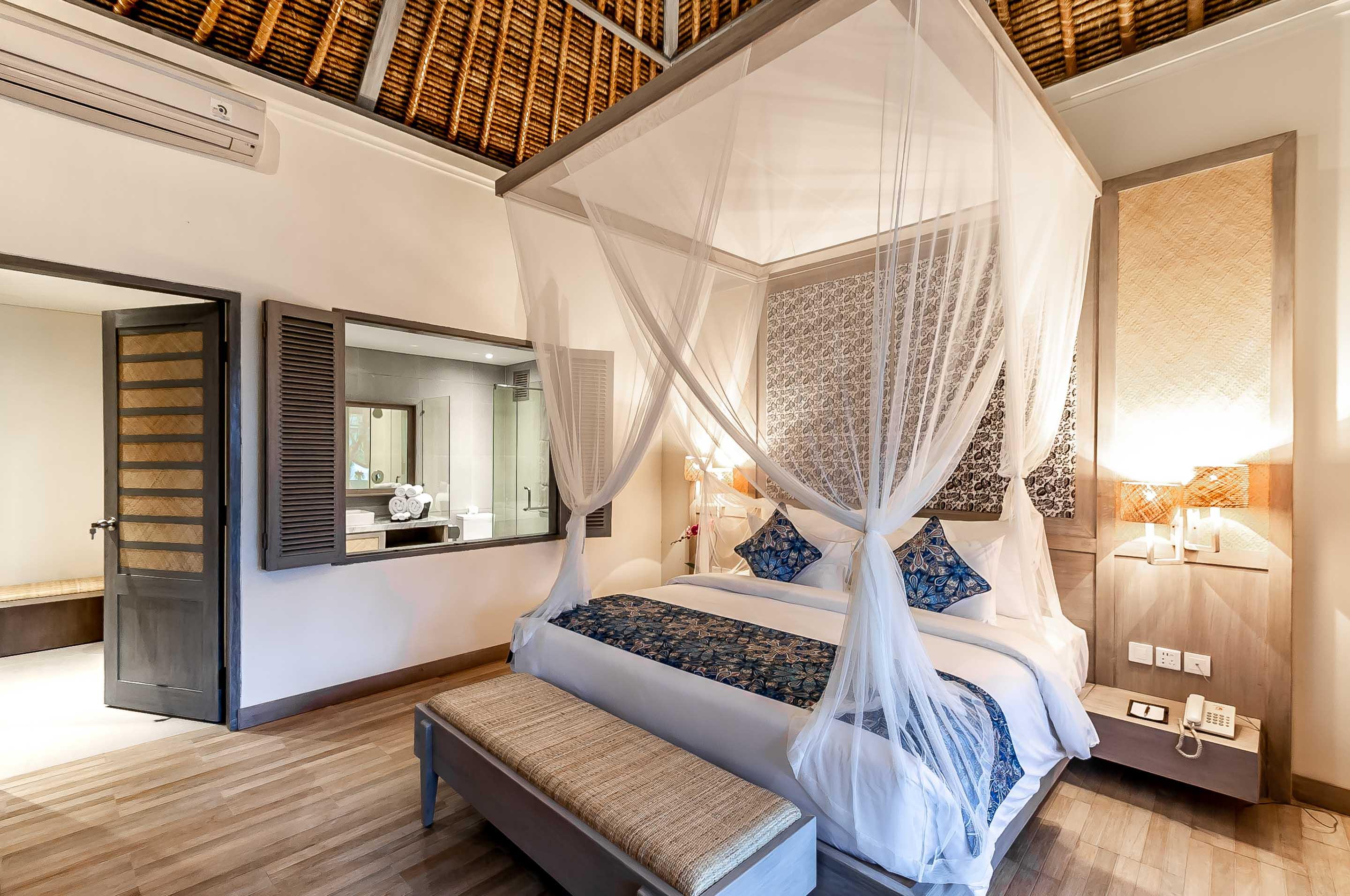 Candidasa Nirwana Beach & Resort מראה חיצוני תמונה A bedroom at the resort