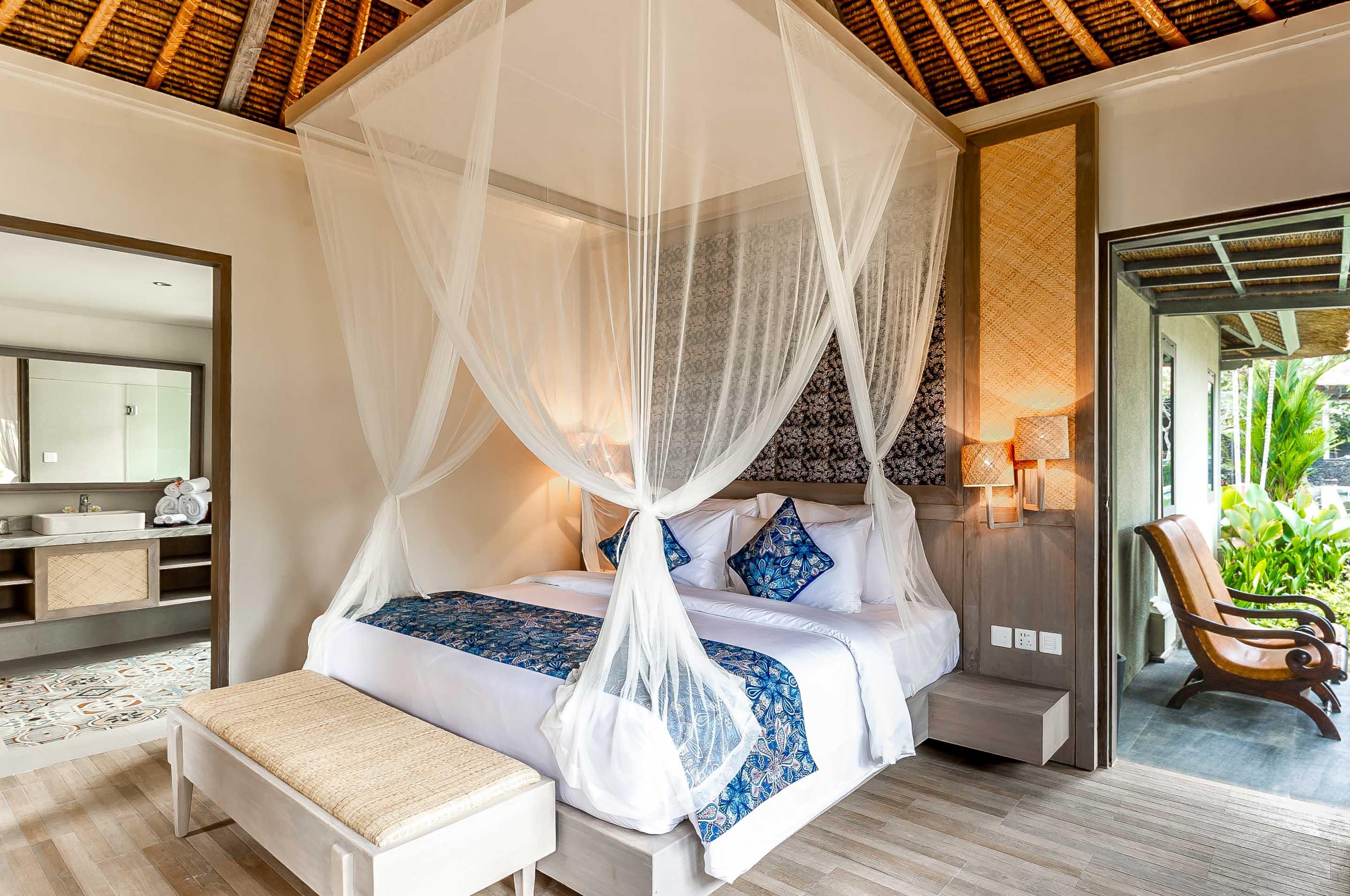 Candidasa Nirwana Beach & Resort מראה חיצוני תמונה A bedroom at the resort
