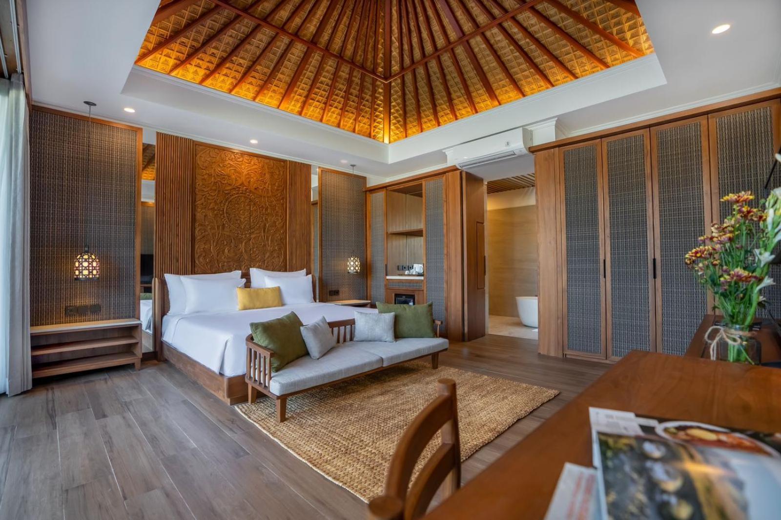 Candidasa Nirwana Beach & Resort מראה חיצוני תמונה A bedroom at the resort