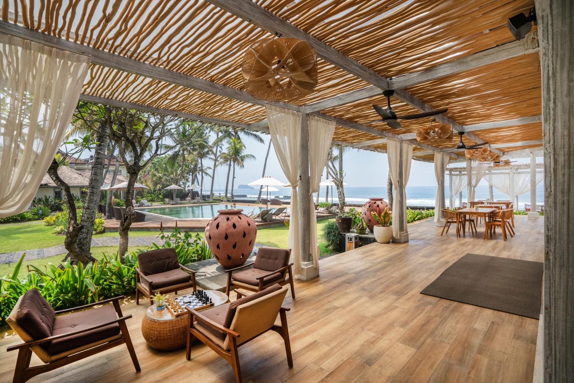 Candidasa Nirwana Beach & Resort מראה חיצוני תמונה The Beach Club