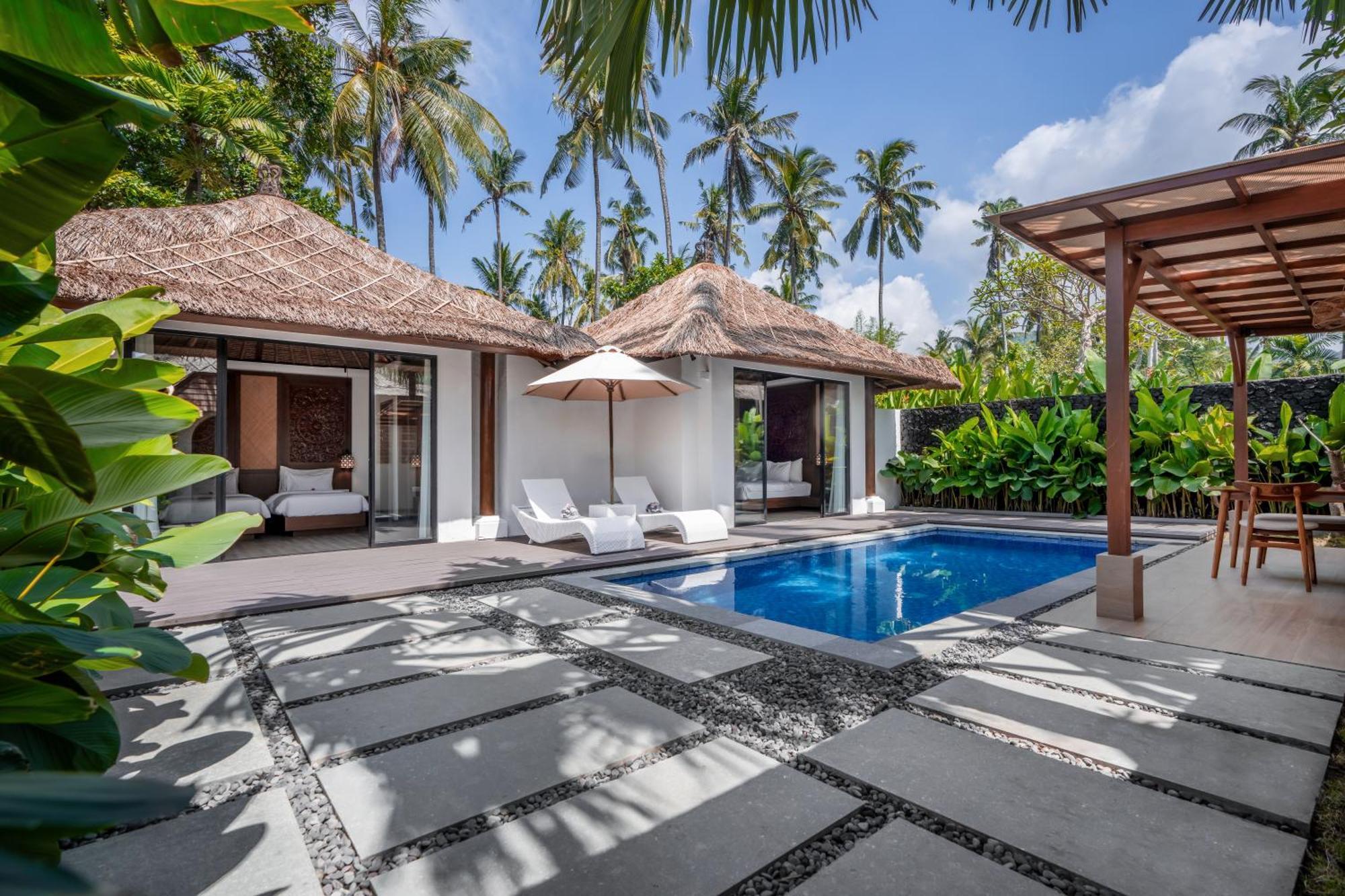 Candidasa Nirwana Beach & Resort מראה חיצוני תמונה A villa at the resort